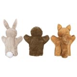 Pack de 3 marionetas de ardilla, conejo y erizo, de Goki - imagen 3
