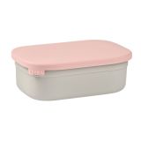 Fiambrera Inox y Silicona Rosa