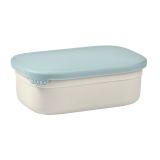 Fiambrera Inox y Silicona azul