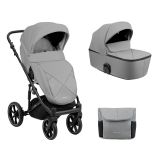 Carrito de bebé 2en1 con capazo rígido Amani Gris