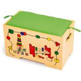 baul de madera para juegos