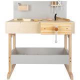 Banco de trabajo infantil gris con accesorios - imagen 19