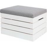 Baúl de madera Blanco 50 x 40 x 35 cm