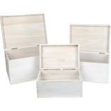 Baúl de madera blanco 