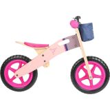 bicicleta madera rosa