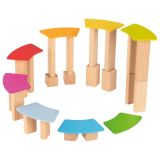 Bloques de construcción y tablas de madera barnizadas - imagen 13