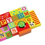 Juego de bloques de Madera 200 piezas , con números y Letras - imagen 49