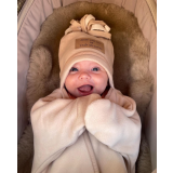 buzo polar estrella beige