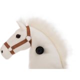 Caballo para montar con ruedas Blanco 
