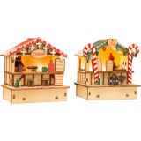 Cabañas del mercado de Navidad Crepes y Dulces