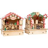 Cabañas del mercado de Navidad Crepes y Dulces