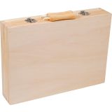 Caja de herramientas de madera - Incluye 8 herramientas