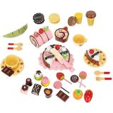 Caja de madera con Dulces y tarta para cortar - imagen 13