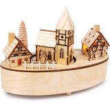 Caja musical de madera Pequeño Pueblo
