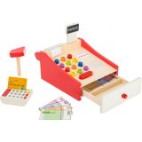 Caja registradora de madera con Rollo de Papel 