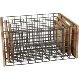 Cajas de madera con rejilla para Decoración y Almacenamiento