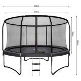 Cama elástica Trampolín para Jardín con Red exterior y 3 patas , 244 cm - imagen 13