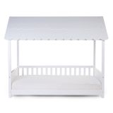 Cama infantil con Techo 90 x 200 cm , madera Blanca - Childhome - imagen 7