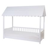 Cama infantil con Techo 90 x 200 cm , madera Blanca - Childhome - imagen 4