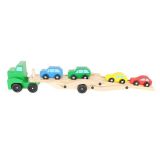 Camión de madera - grúa + juego de coches - imagen 5