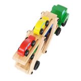 Camión de madera - grúa + juego de coches - imagen 8