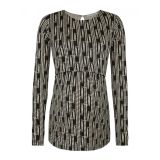 Camiseta Premamá y Lactancia Blanco y Negro