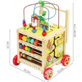 Carrito andador de madera con Actividades