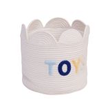 Flower basket - 30x30x30cm - Cottonrope - Offwhite