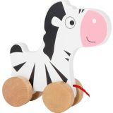 Juguete cebra de arrastre
