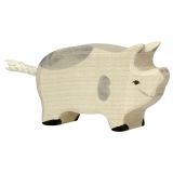 Figura de madera Cerdo Moteado Holztiger - imagen 2