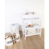 Cesta de almacenamiento Lunares Dorados , 32 x 32 x 29