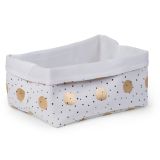 Cesta de almacenamiento Lunares Dorados , 40 x 30 x 20 cm - imagen 4