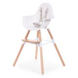 Trona Evolu natural integrada en mesa familiar de cocina