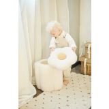 Flower Pouf+ Toybox - Offwhite