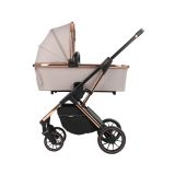 Cochecito 3 piezas Angele Beige Cromado