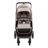 Cochecito 3 piezas Angele Beige Cromado