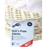 Cochecito de mimbre para Muñecas Odette
