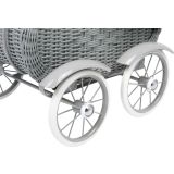 Cochecito para Muñecas de mimbre Gris  - imagen 25