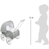 Cochecito para Muñecas de mimbre Gris  - imagen 31