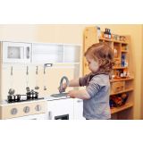Kruzzel Cocina Blanca de juguete para niños de madera - imagen 19