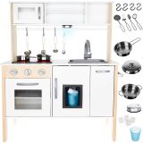 Kruzzel Cocina Blanca de juguete para niños de madera - imagen 25