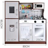 Cocina Infantil de madera marrón oscuro KD9150 Kruzzel - imagen 7