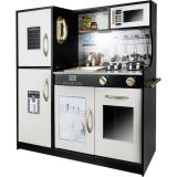 Cocina de madera Infantil Negra , Kruzzel - imagen 4