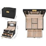 Cofre , caja para joyas negra
