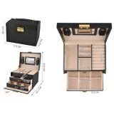 Cofre , caja para joyas negra