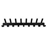 Colgador Perchero de pared Negro , 17 Ganchos