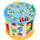 Cubo Educativo Madera Clasificador 8 en 1 Interactivo - imagen 7