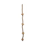 Cuerda de escalar con soportes de madera para los pies
