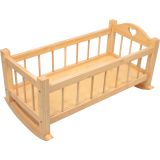 Cuna balancín de madera para muñecas - imagen 13