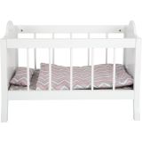 Cuna blanca de madera para muñecas - imagen 13